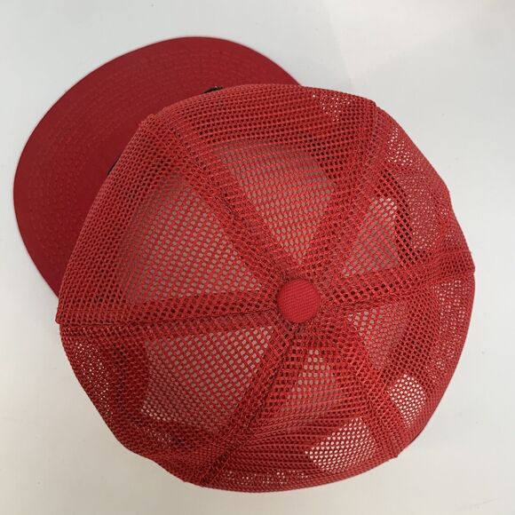 Vintage K-Brand Thimet SnapBack Hat Cap All Mesh Red(H7) - Picture 4 of 11
